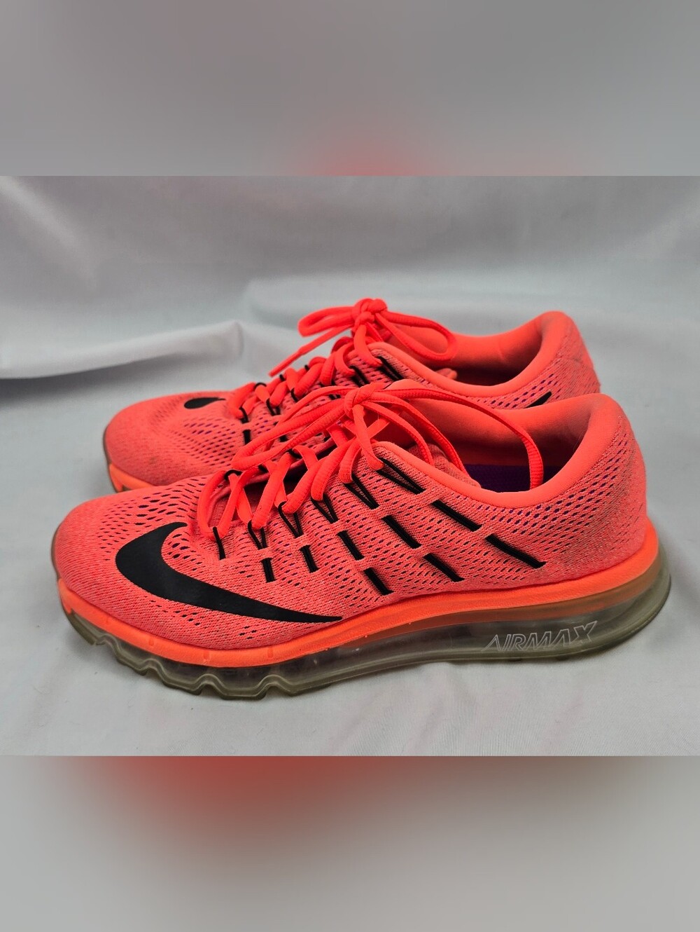 Nike Air Max 2016 Women's Hyper Orange Running Shoes Size 9